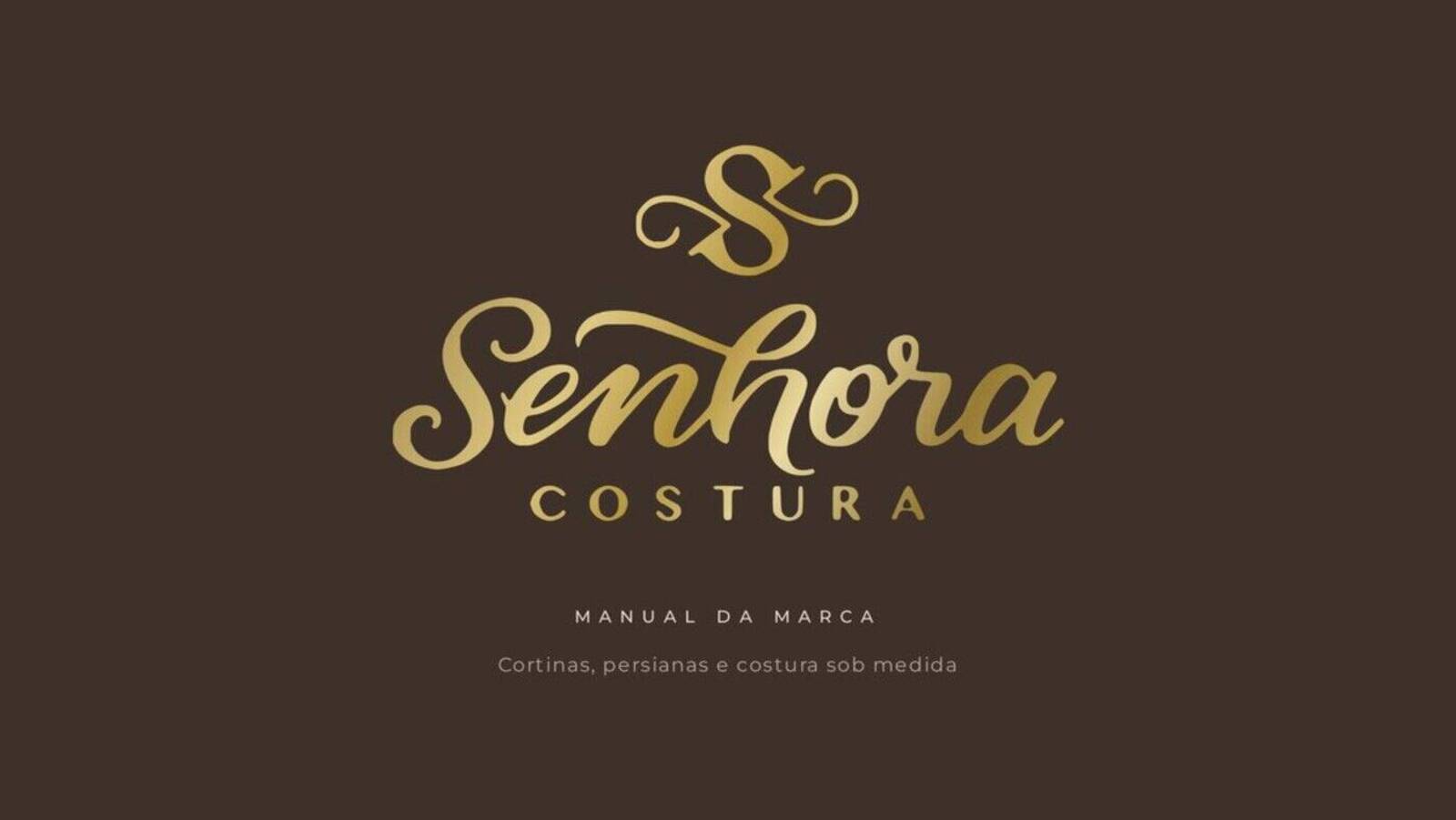 Capa do manual da marca Senhora Costura