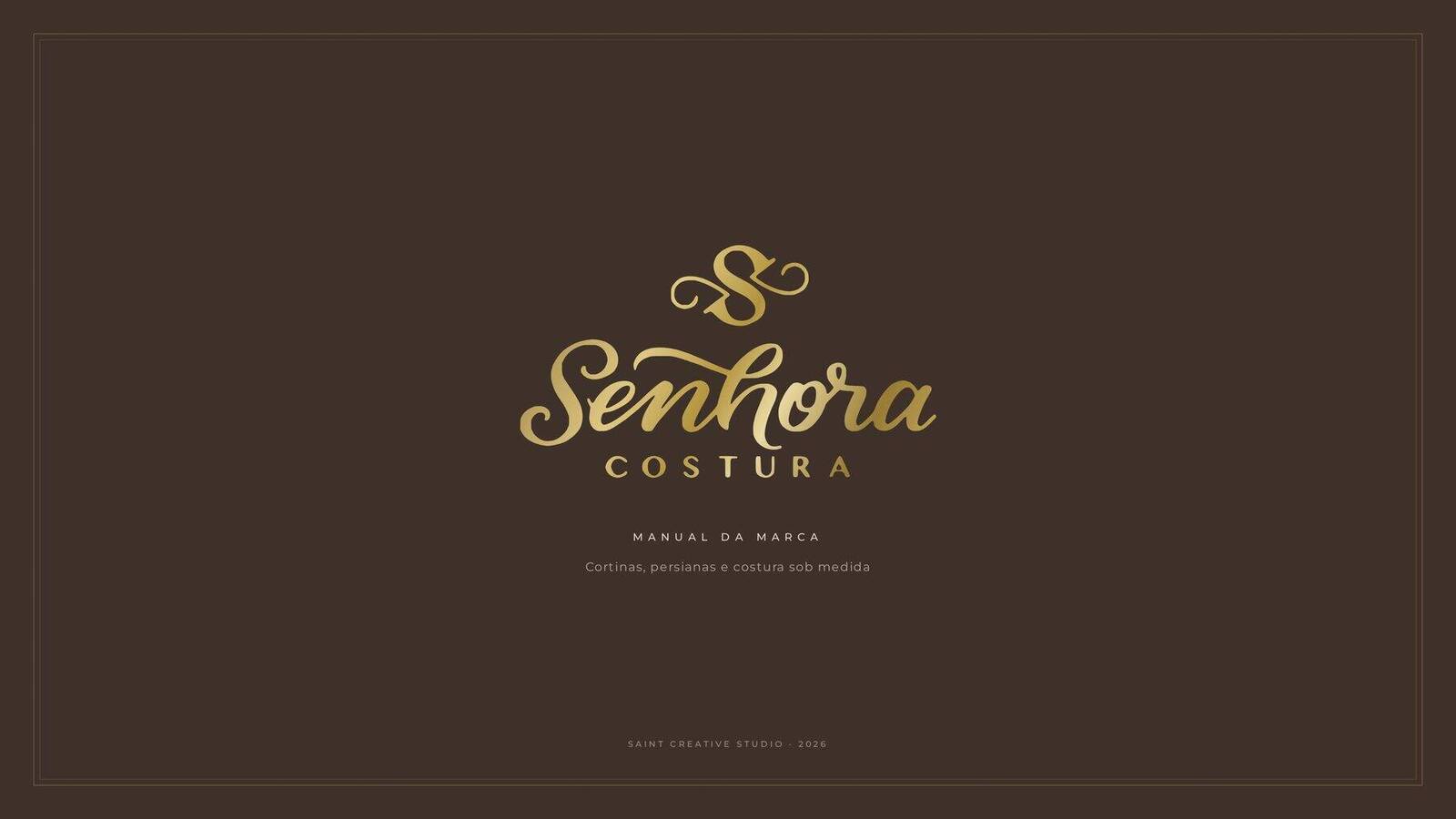 Capa do manual da marca Senhora Costura